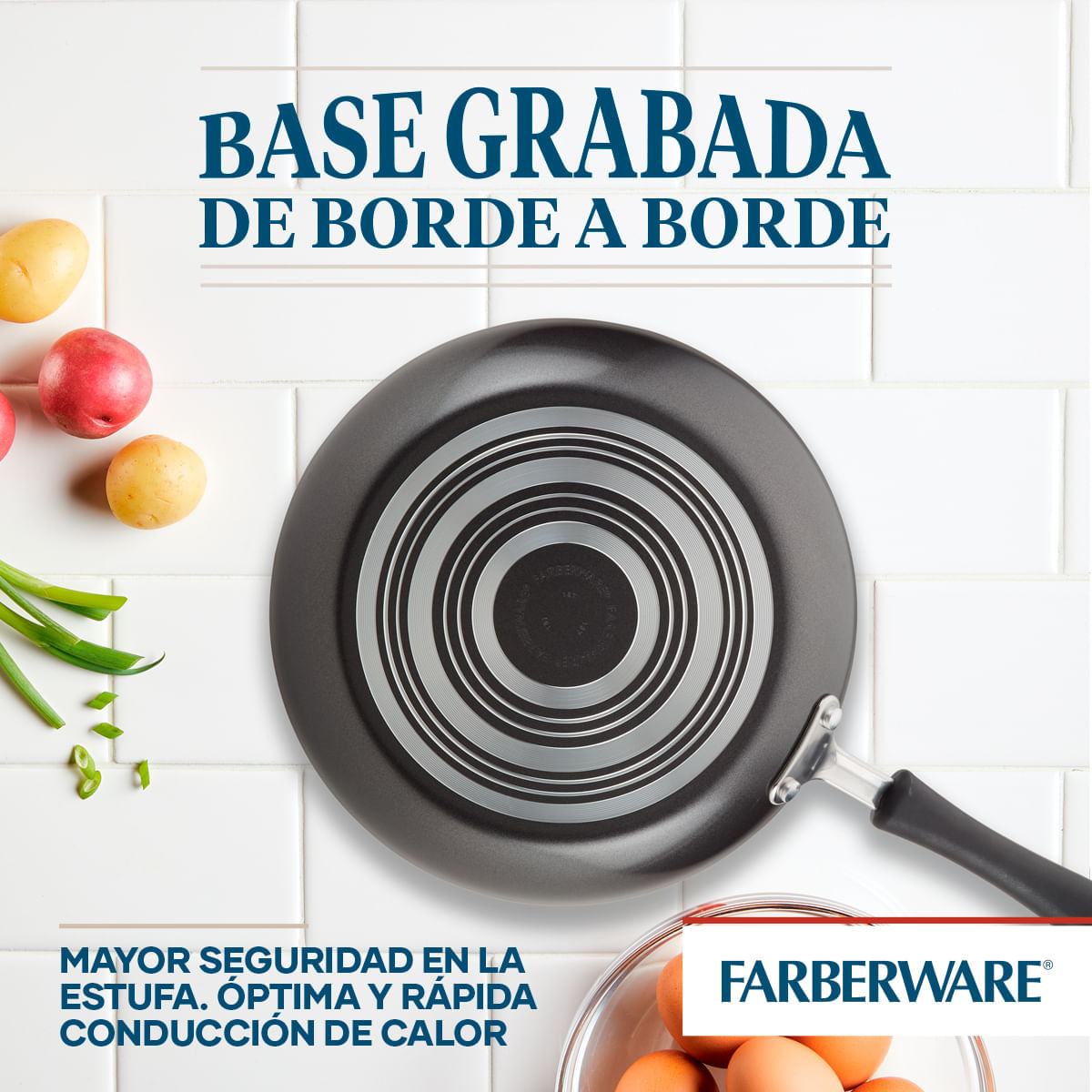 Set x 3 Sartenes 20cm, 25cm y 30cm. Aluminuo antiadherente Negro. Easy Clean. Farberware. img #6