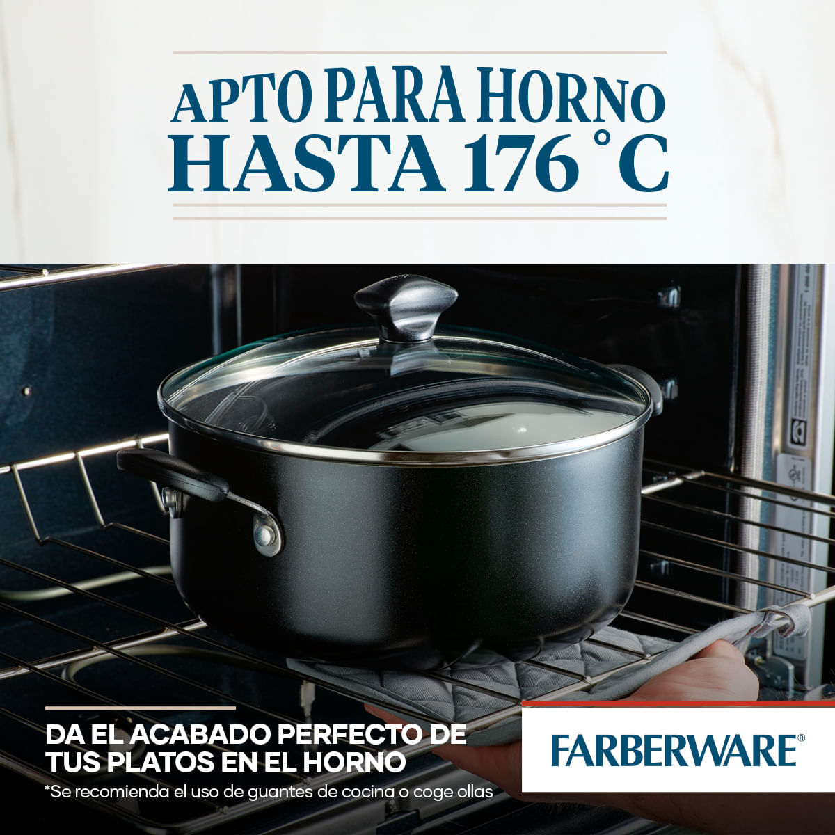 Set x 3 Sartenes 20cm, 25cm y 30cm. Aluminuo antiadherente Negro. Easy Clean. Farberware. img #7