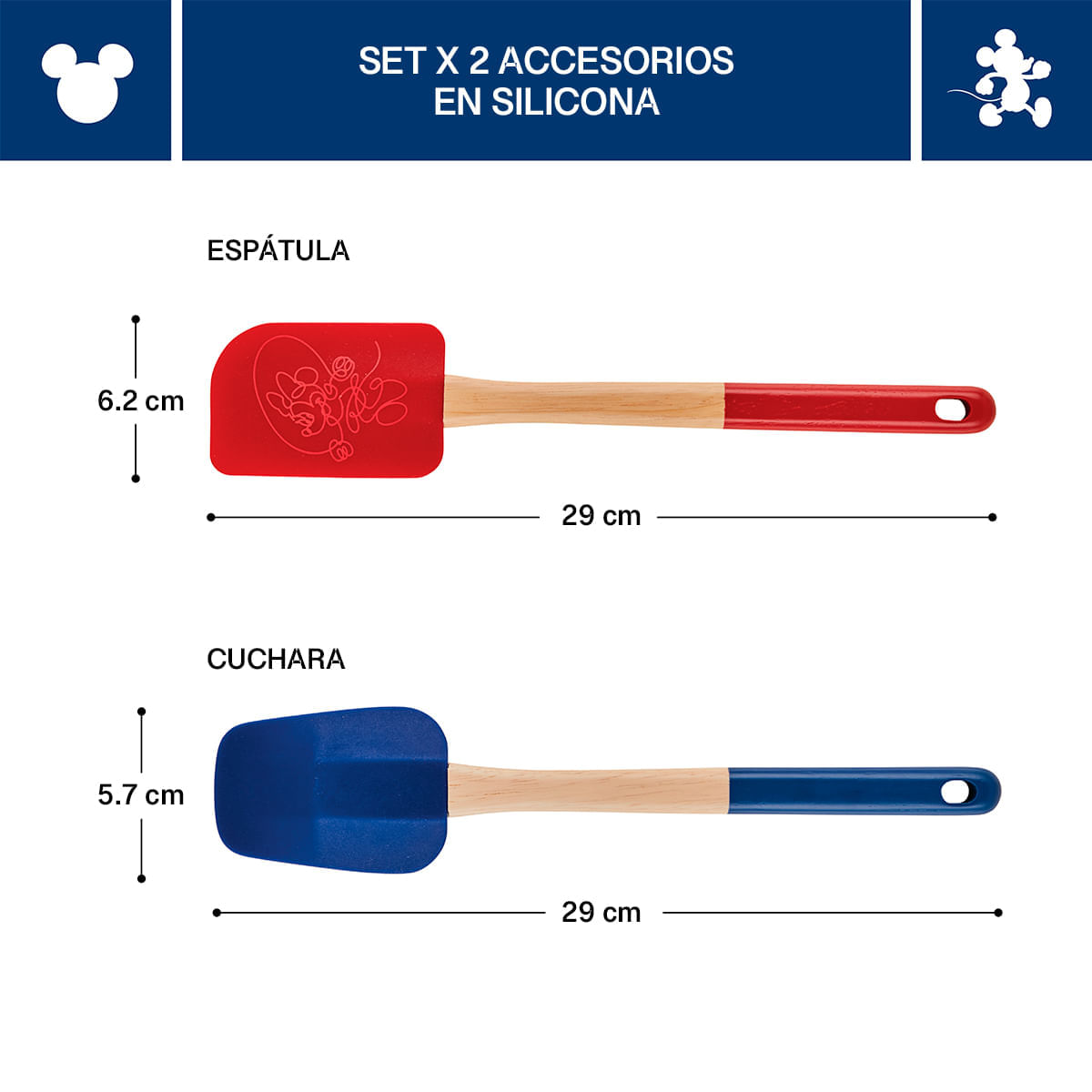 Set x 2 espátulas silicona. Colección Disney Home Bon Voyage. Farberware img #2