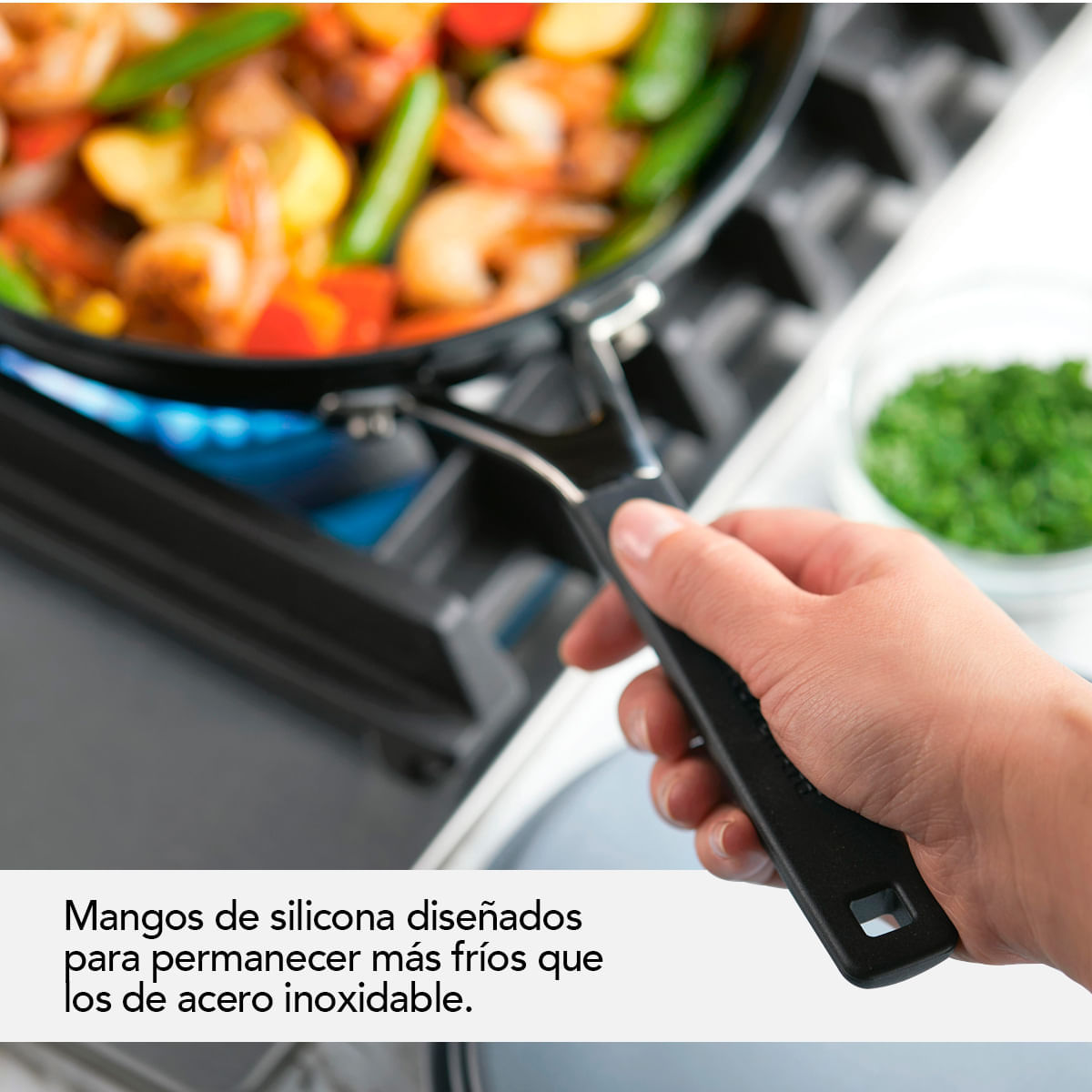 Set sartenes 21cm y 25cm. Anodizado duro antiadherente, Negro Onyx KitchenAid. img #7