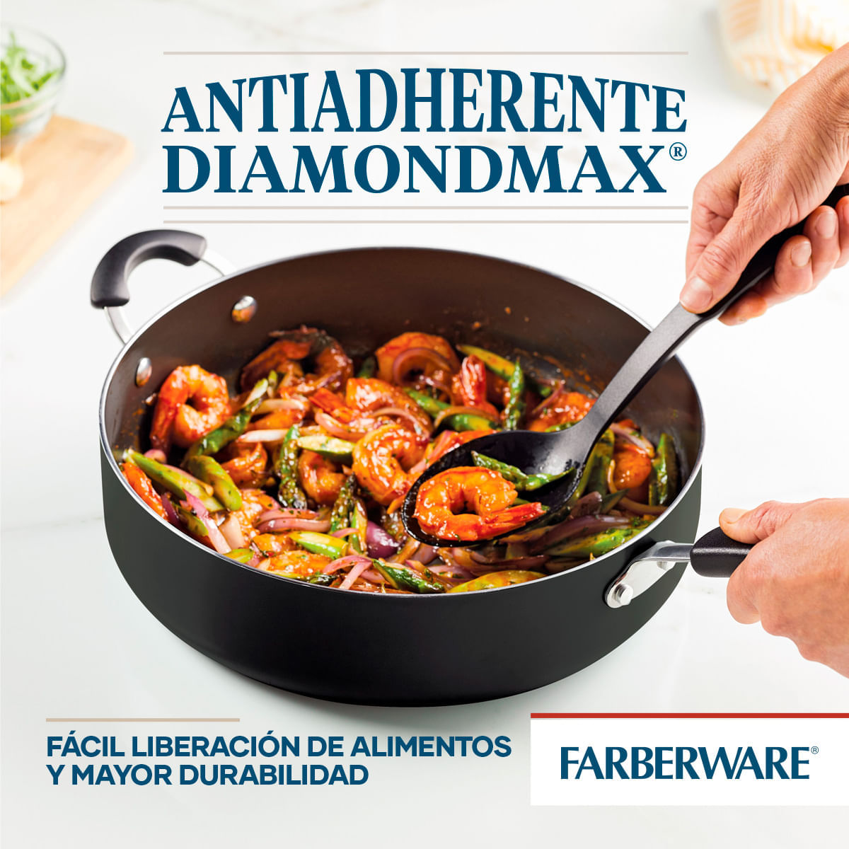 Sartén Jumbo 30cm, antiad. DiamondMax® Cookstart Farberware. img #5