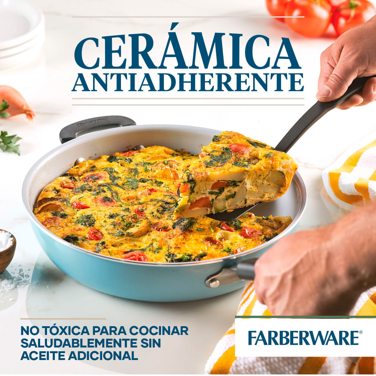 Sartén con mango y asa antiadherente Cerámico Farberware img #8