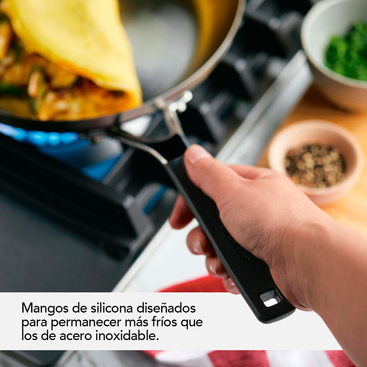 Sartén 30cm, acero inoxidable, placa de inducción. KitchenAid img #7