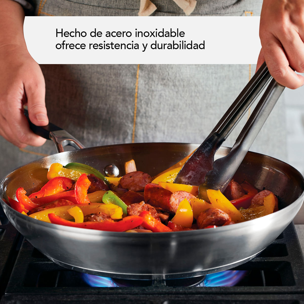 Sartén 30cm, acero inoxidable, placa de inducción. KitchenAid img #8