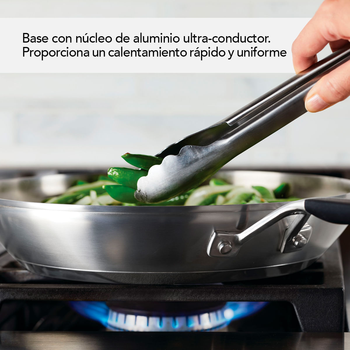 Sartén 30cm, acero inoxidable, placa de inducción. KitchenAid img #6
