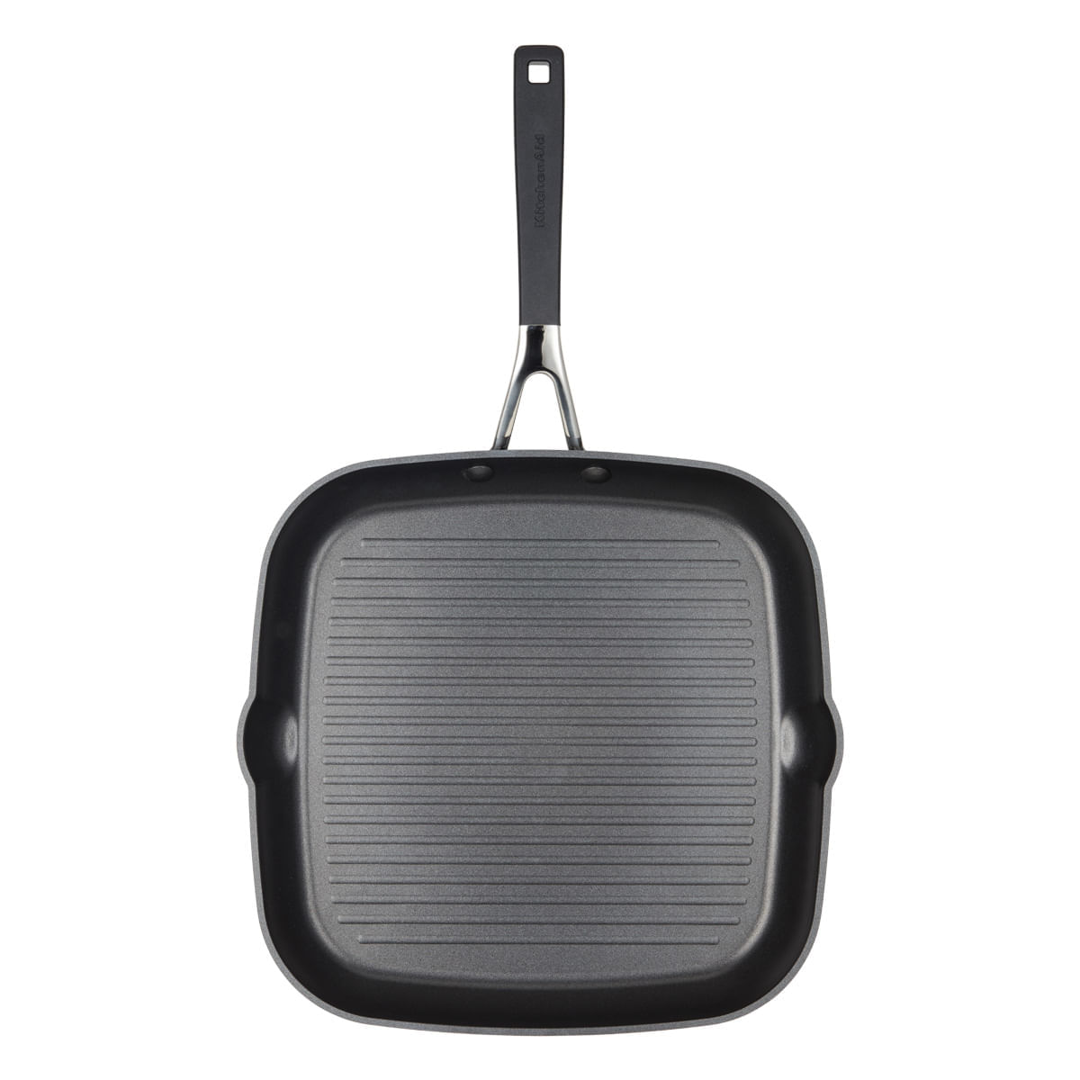 Plancha con grill 29cm, anodizado duro antiadherente. Negro Onyx KitchenAid. img #2