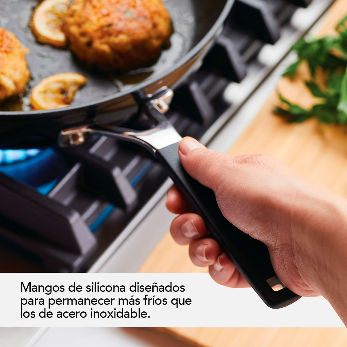 Sartén anodizado duro antiadherente, Negro Onyx KitchenAid. img #7
