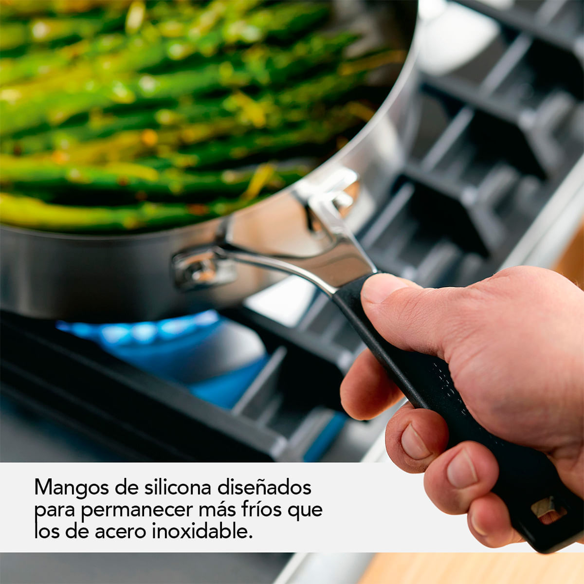 Juego de Ollas 10Pzs, acero inoxidable, placa de inducción, KitchenAid. img #7