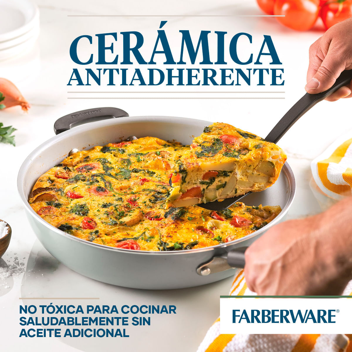 Sartén con mango y asa antiadherente Cerámico Farberware img #8