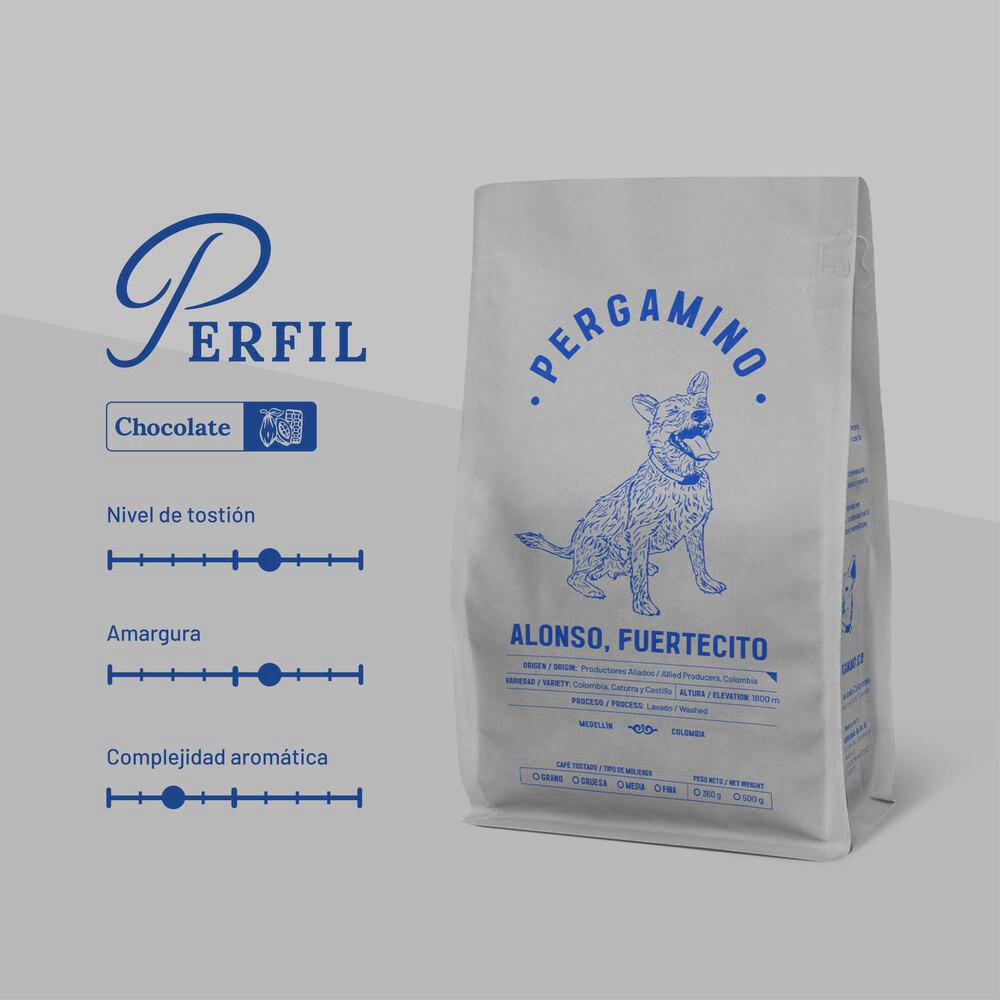 Café PERGAMINO molido Alonso fuertecito (360  gr) img #3