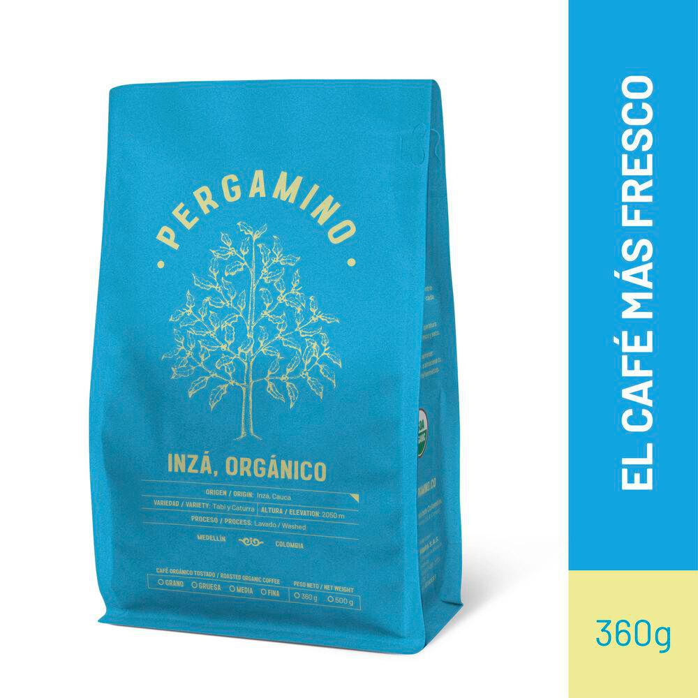 Café PERGAMINO molido Inzá orgánico (360  gr) img #1