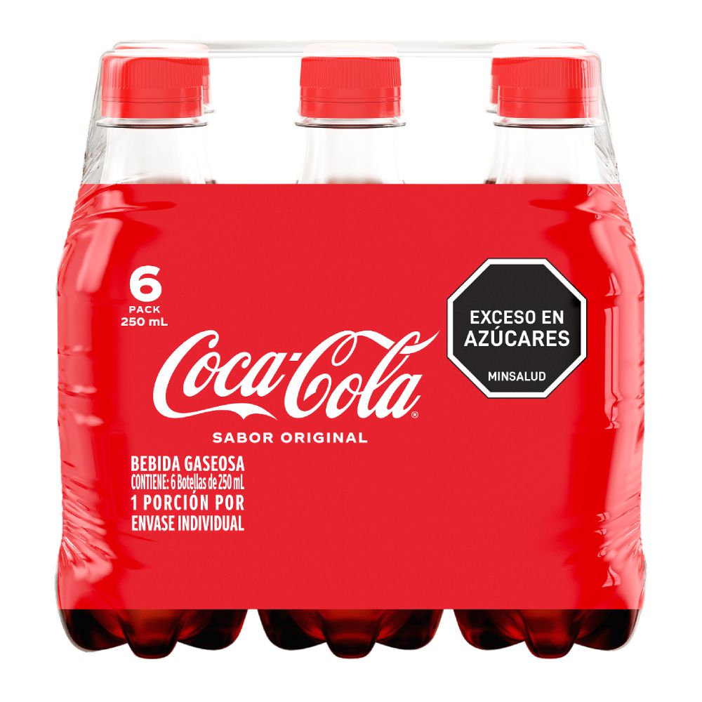 Gaseosa COCA COLA original x6und 250ml (1500  ml) img #1