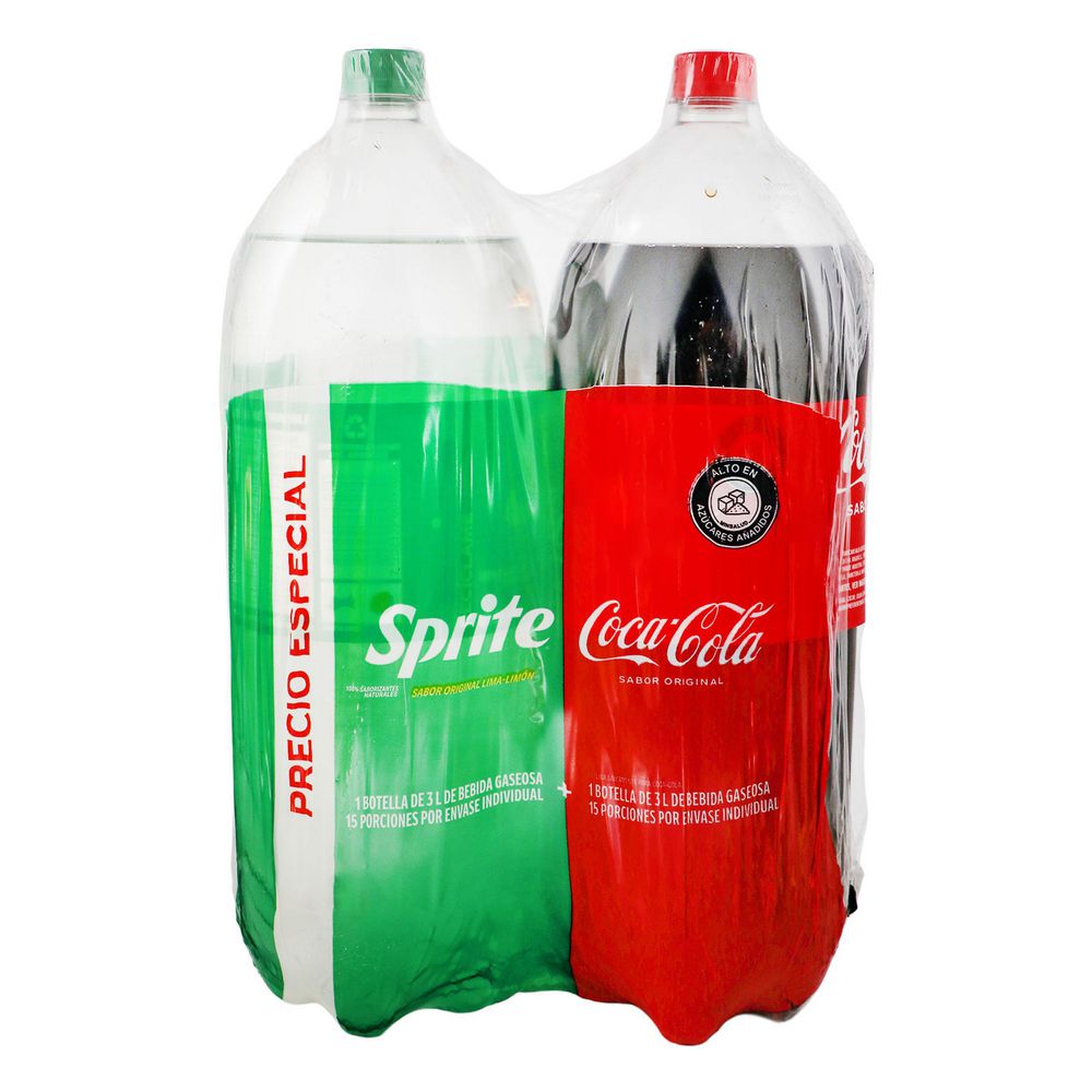 Gaseosa COCA COLA original + Sprite x2und (6000  ml) img #1