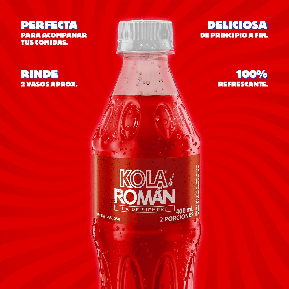 Gaseosa KOLA ROMAN original (400  ml) img #3