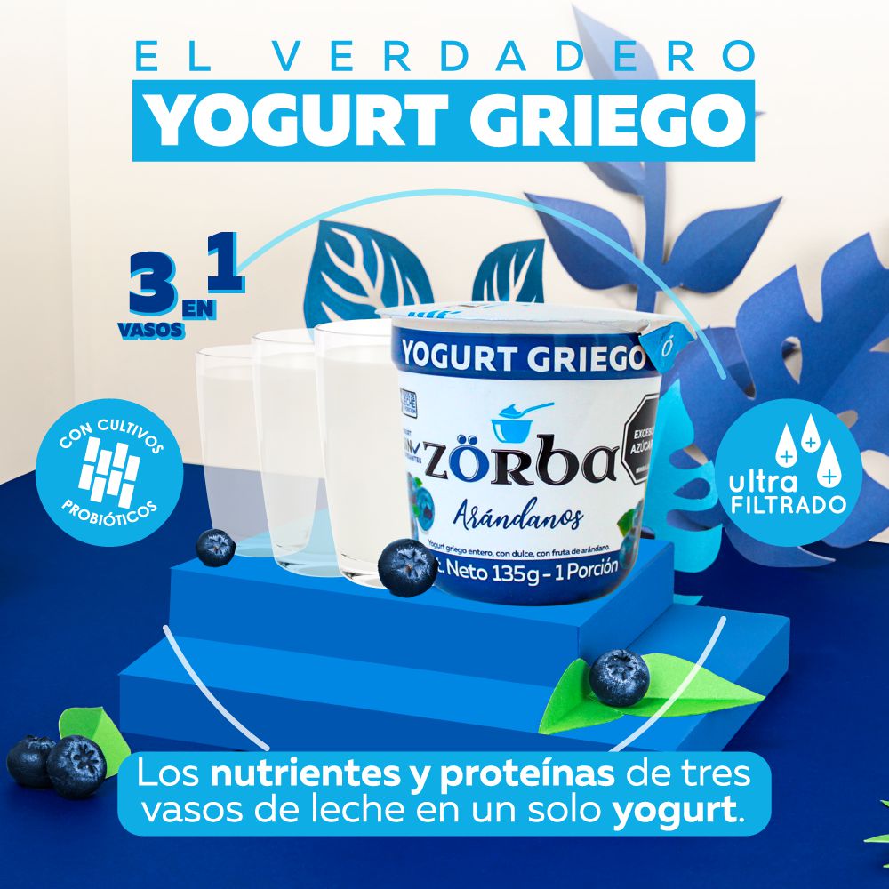 Yogurt griego ZORBA surtido x4und (496  ml) img #3