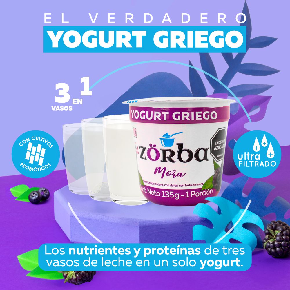 Yogurt griego ZORBA surtido x4und (496  ml) img #5