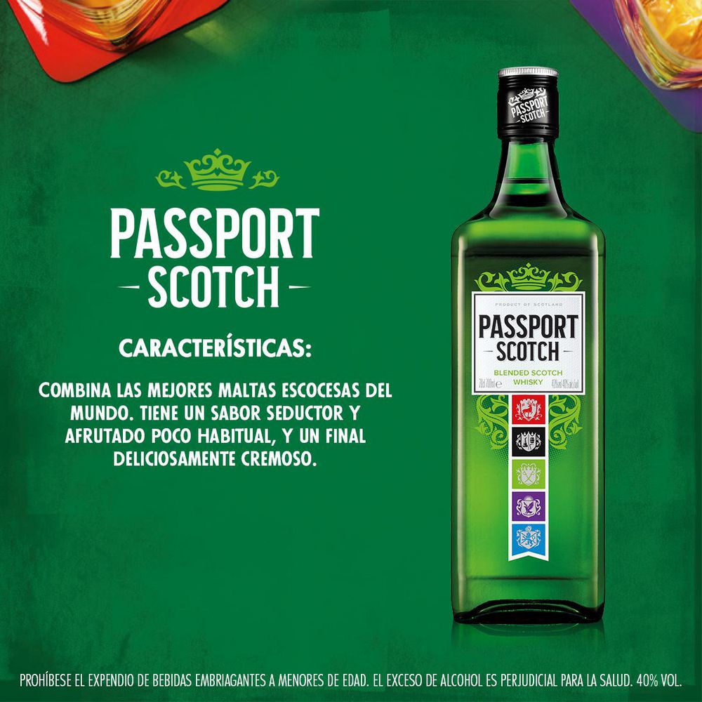 Whisky PASSPORT blended Scotch   (700  ml) img #2