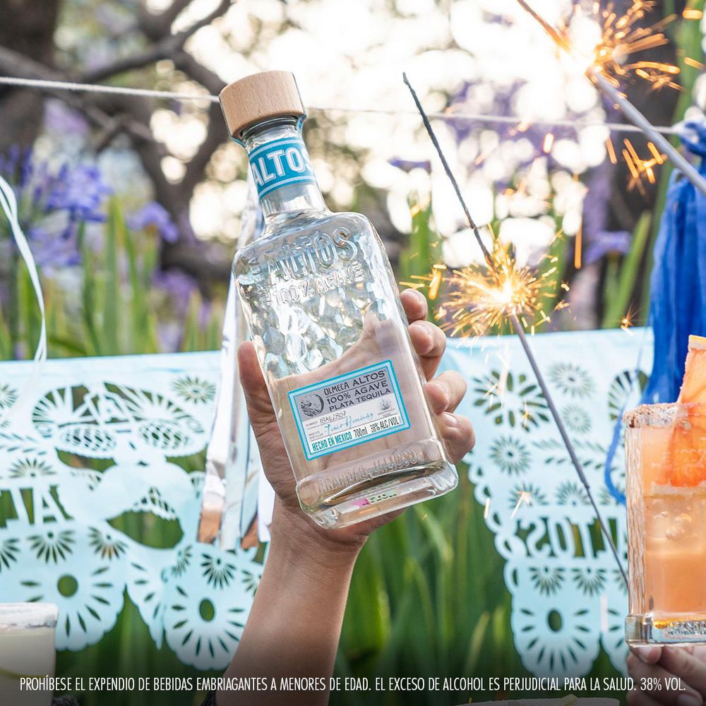 Tequila Blanco OLMECA plata 100% agave   (700  ml) img #4