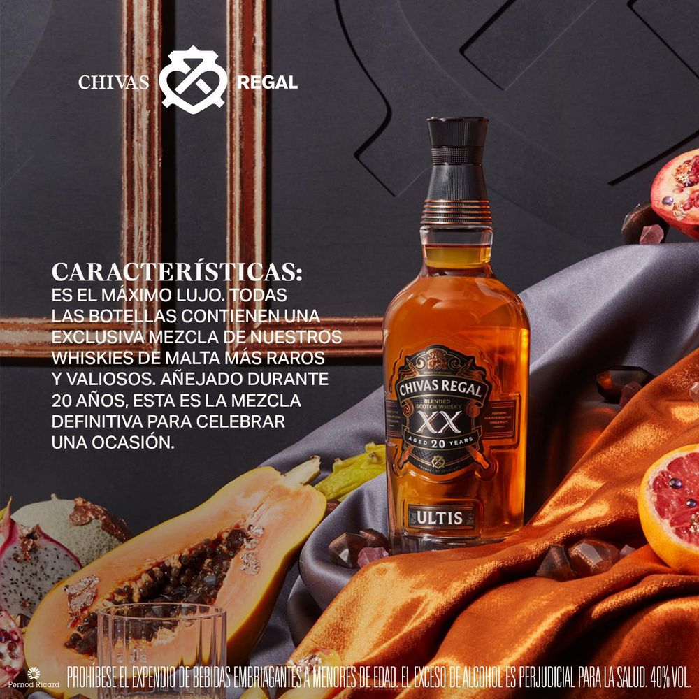 Whisky CHIVAS REGAL Ultis blended Scotch  (700  ml) img #2