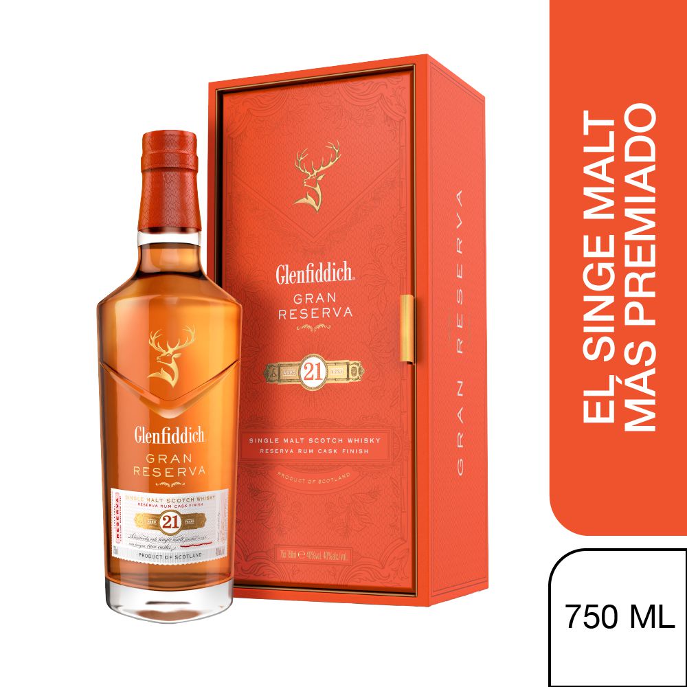 Whisky GLENFIDDICH Gran Reserva Single Malt Scotch 21 años (750  ml) img #1