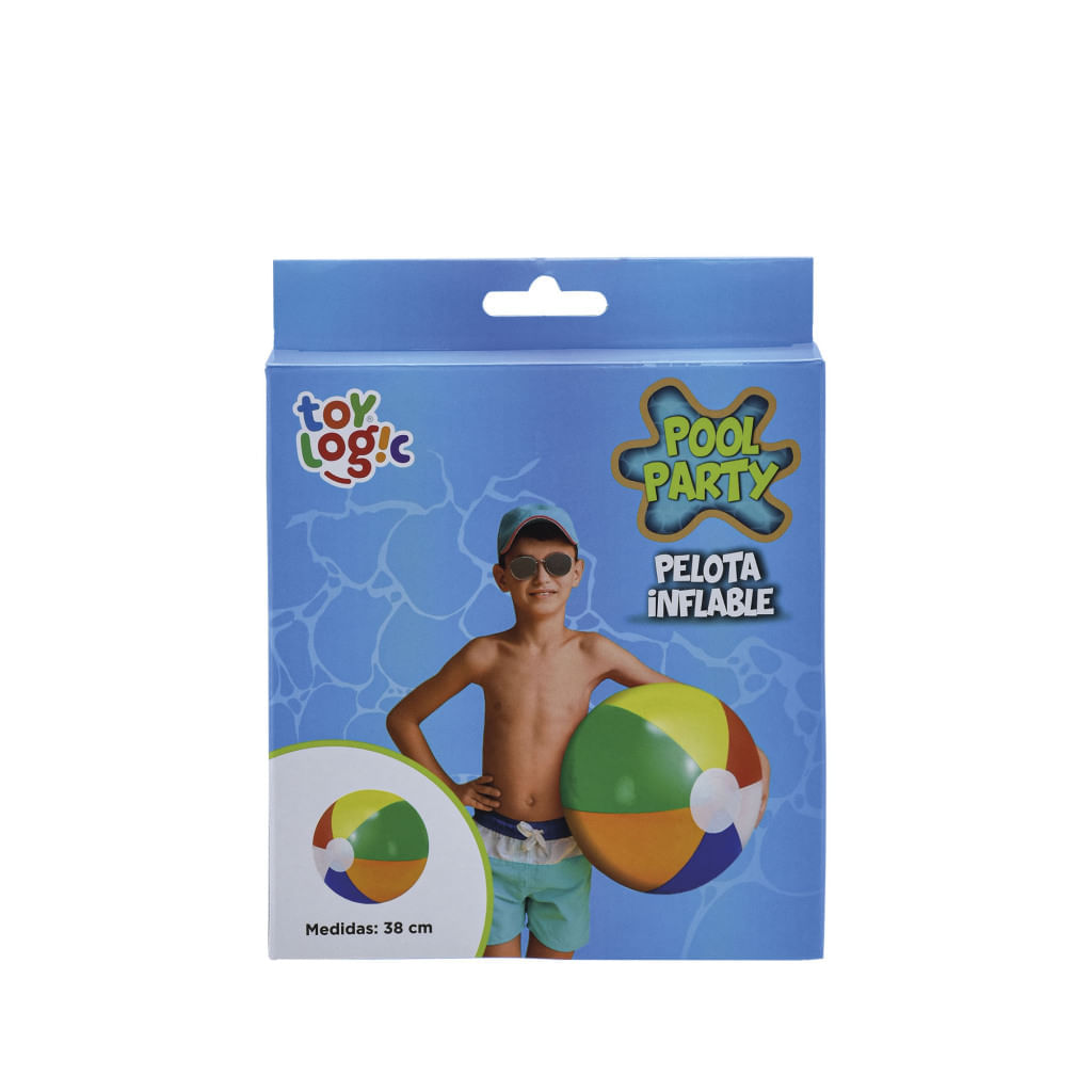 Pelota Inflable 38 Cm Pool Party Toy Logic img #4