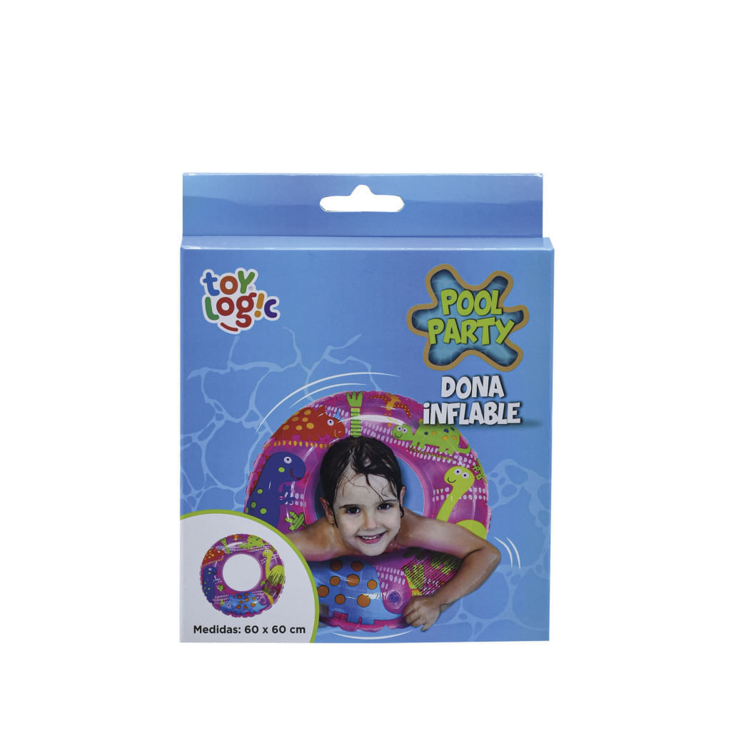 Inflable Dona Pink 60 Cm Pool Party Toy Logic img #5