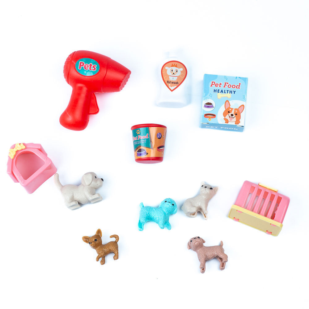 Carterita Infantil Veterinaria Set de Mascotas 19 Piezas img #2
