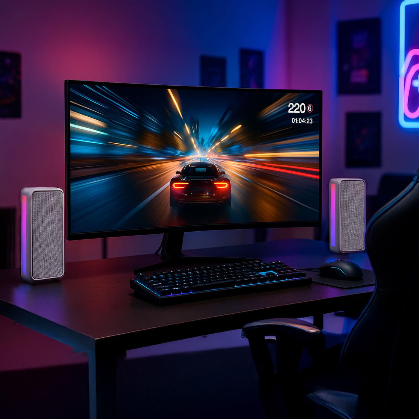 Parlante Gaming 16W VTA con Bluetooth, TWS y Luces LED img #8