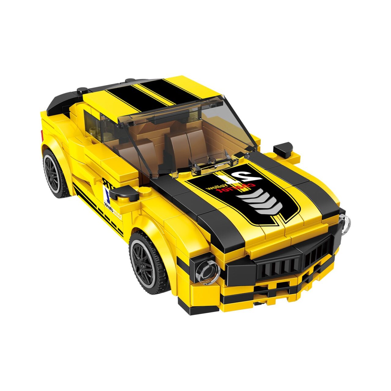 Set de Bloques Carro de Carreras Amarillo Blox img #3