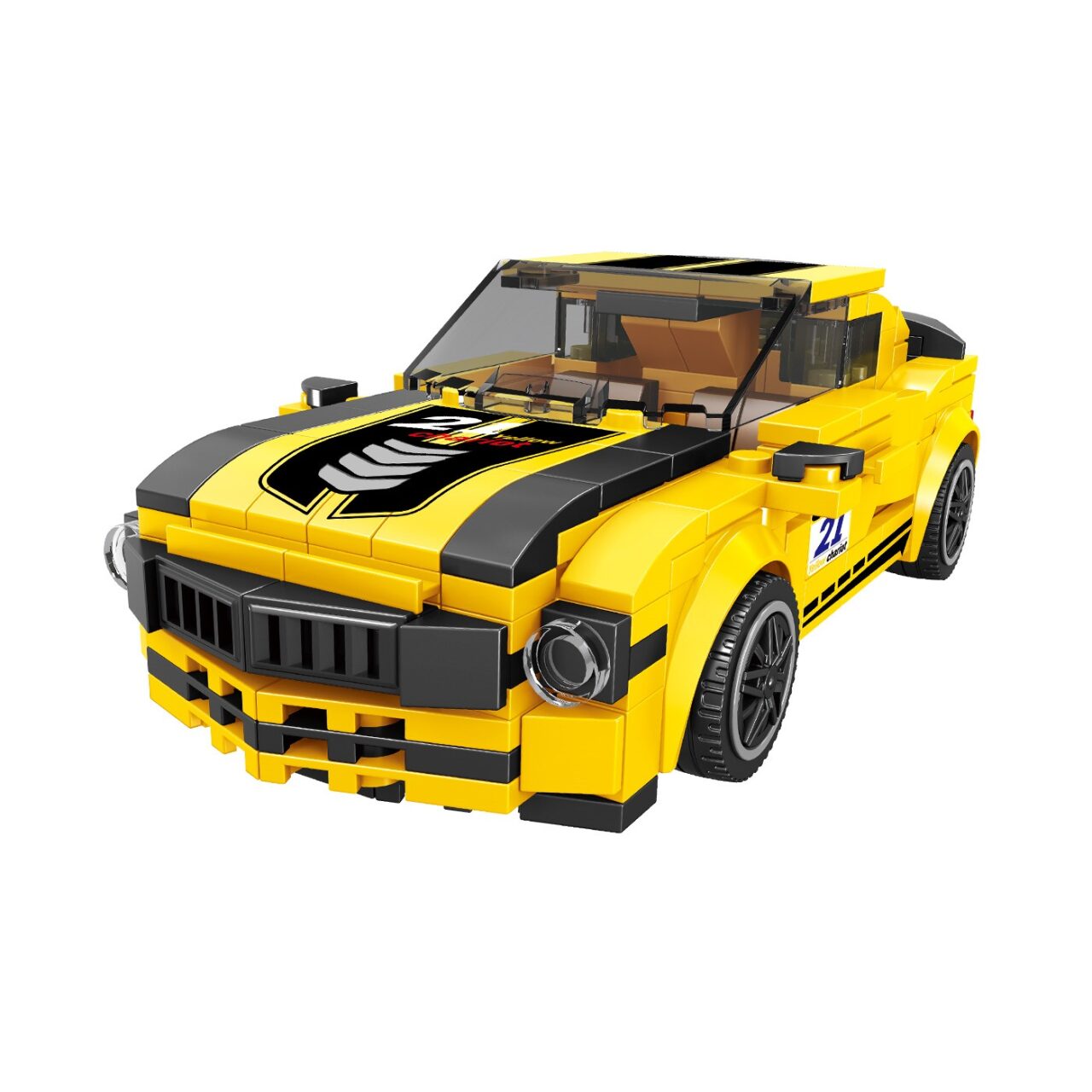 Set de Bloques Carro de Carreras Amarillo Blox img #1
