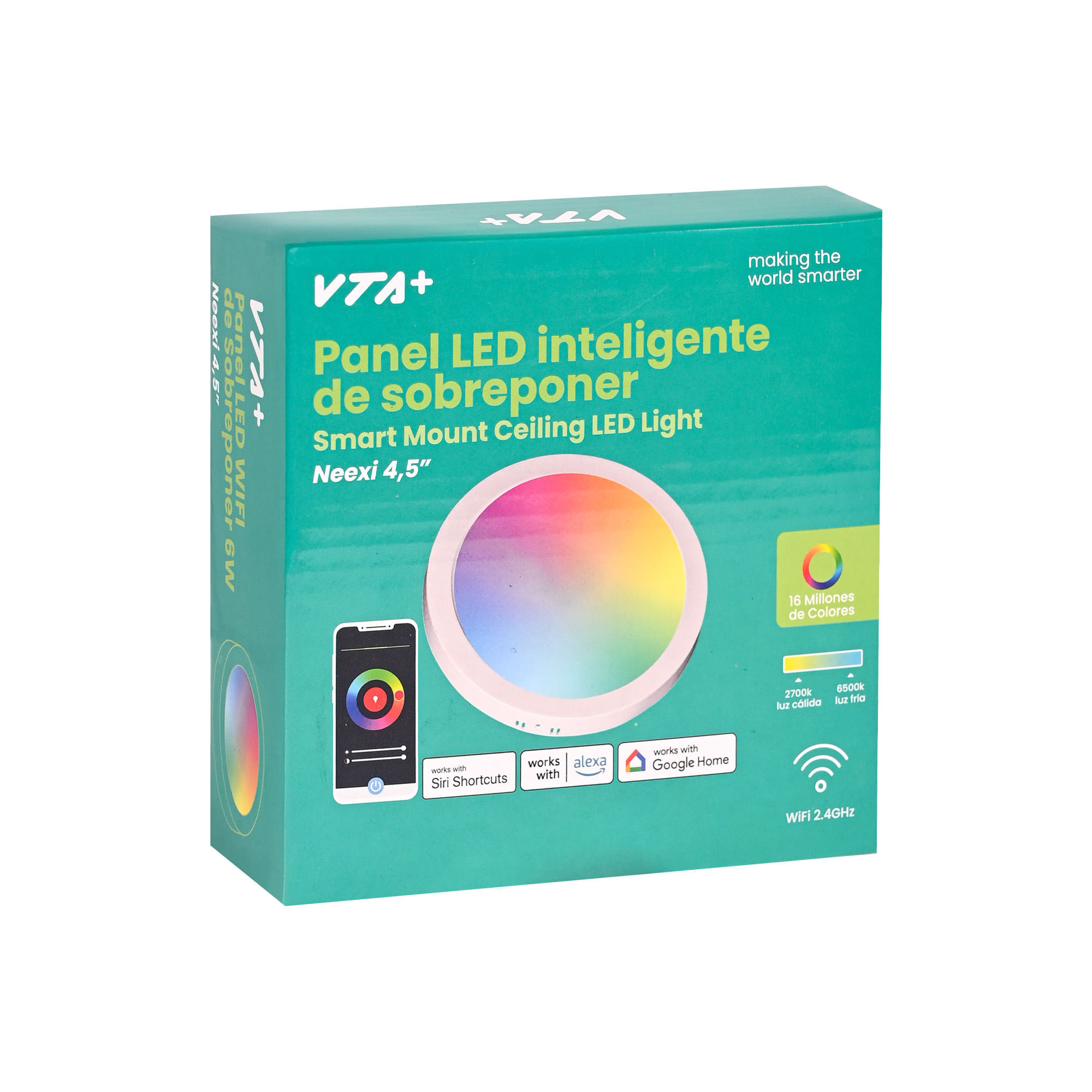 Panel LED WiFi de Sobreponer VTA+ Neexi 4.5" 6W CCT img #5