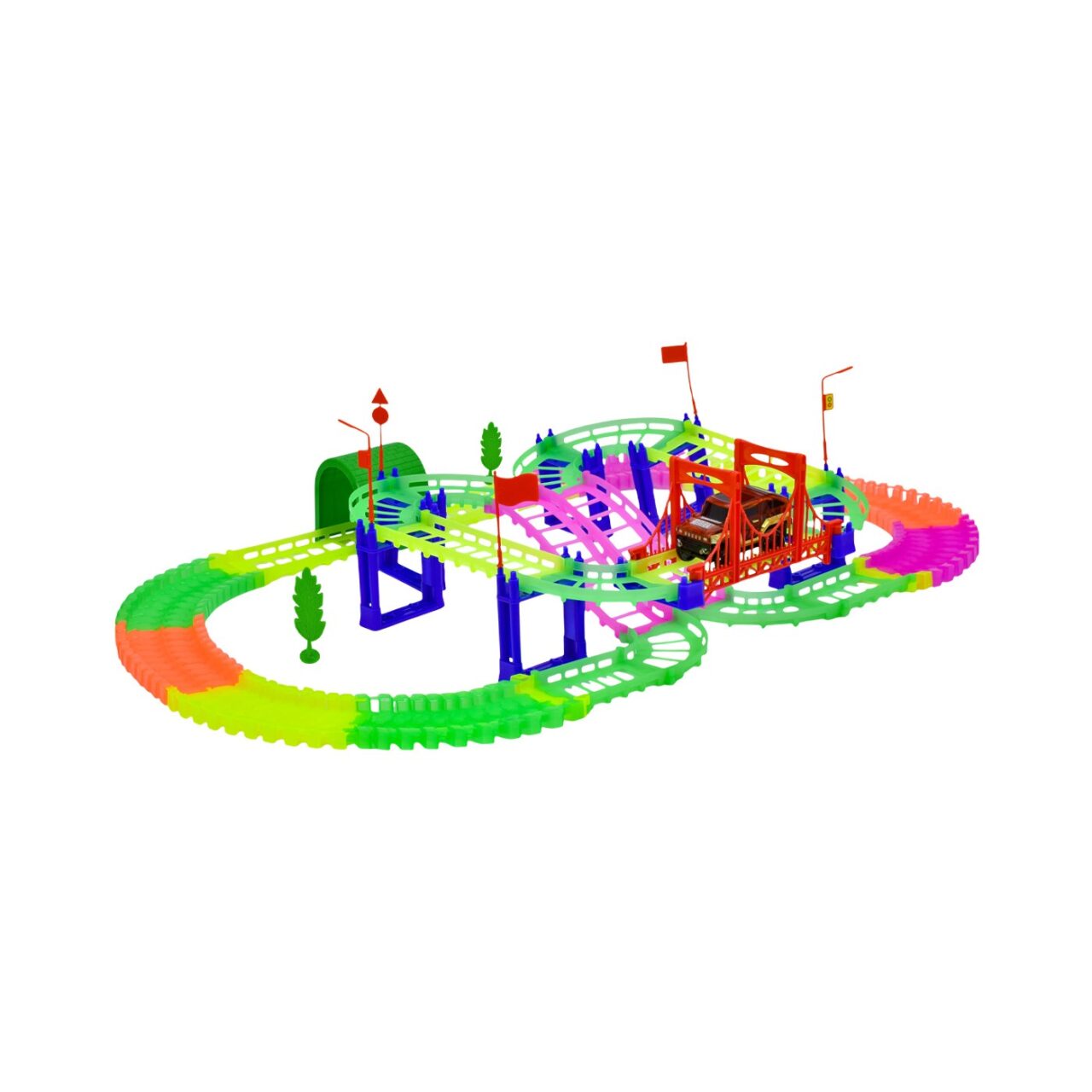 Pista Colores Neón con Carro Eléctrico Max Racer img #1