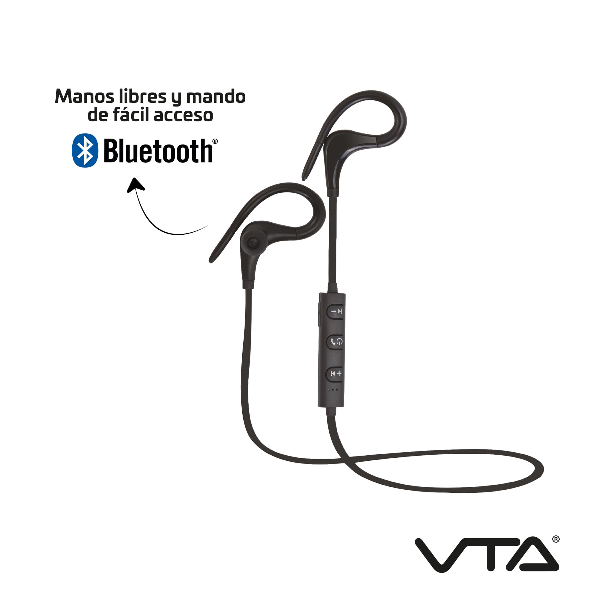 Audífonos Deportivos VTA Recargables con Bluetooth img #3