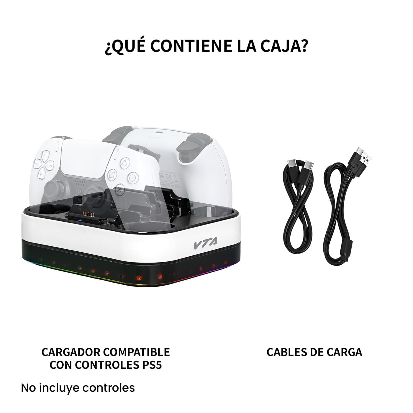 Base de Carga para Controles PS5 VTA RGB img #5