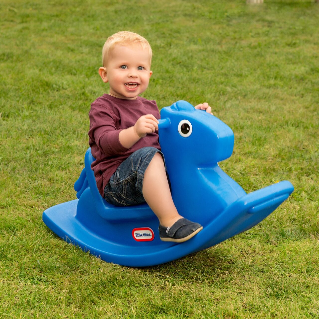Caballo Mecedor Rocking Horse Azul Little Tikes img #4