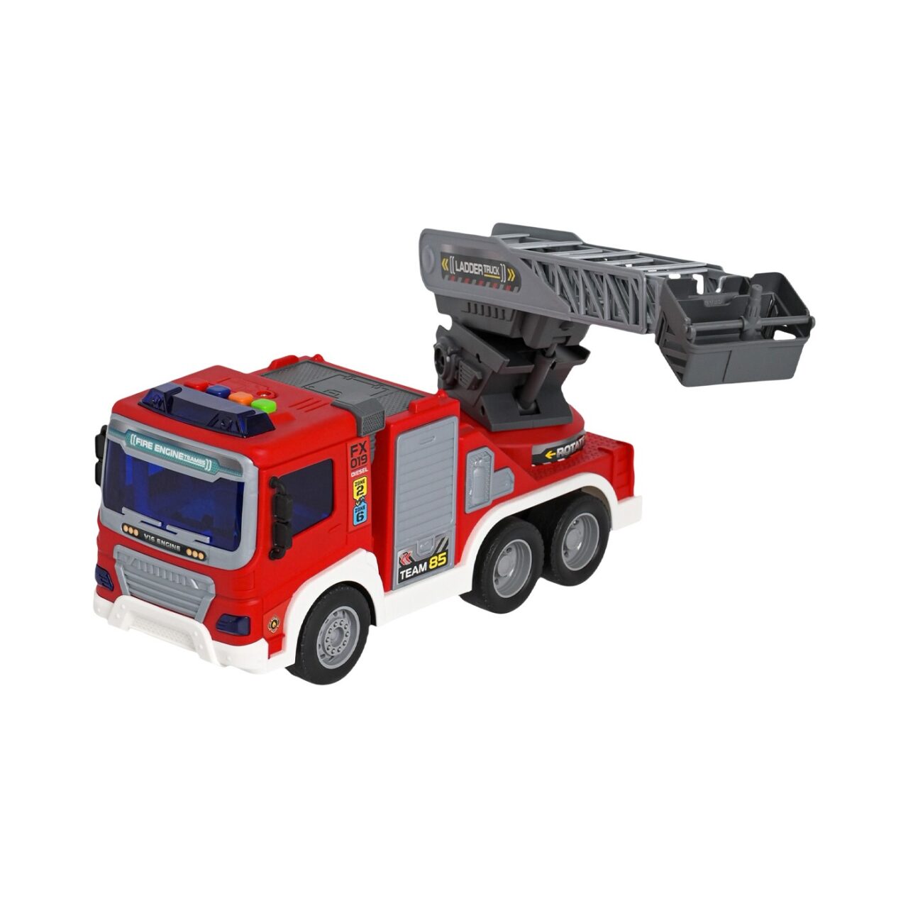 Camión de Bomberos a Fricción con Luces y Sonido Max Racer img #5