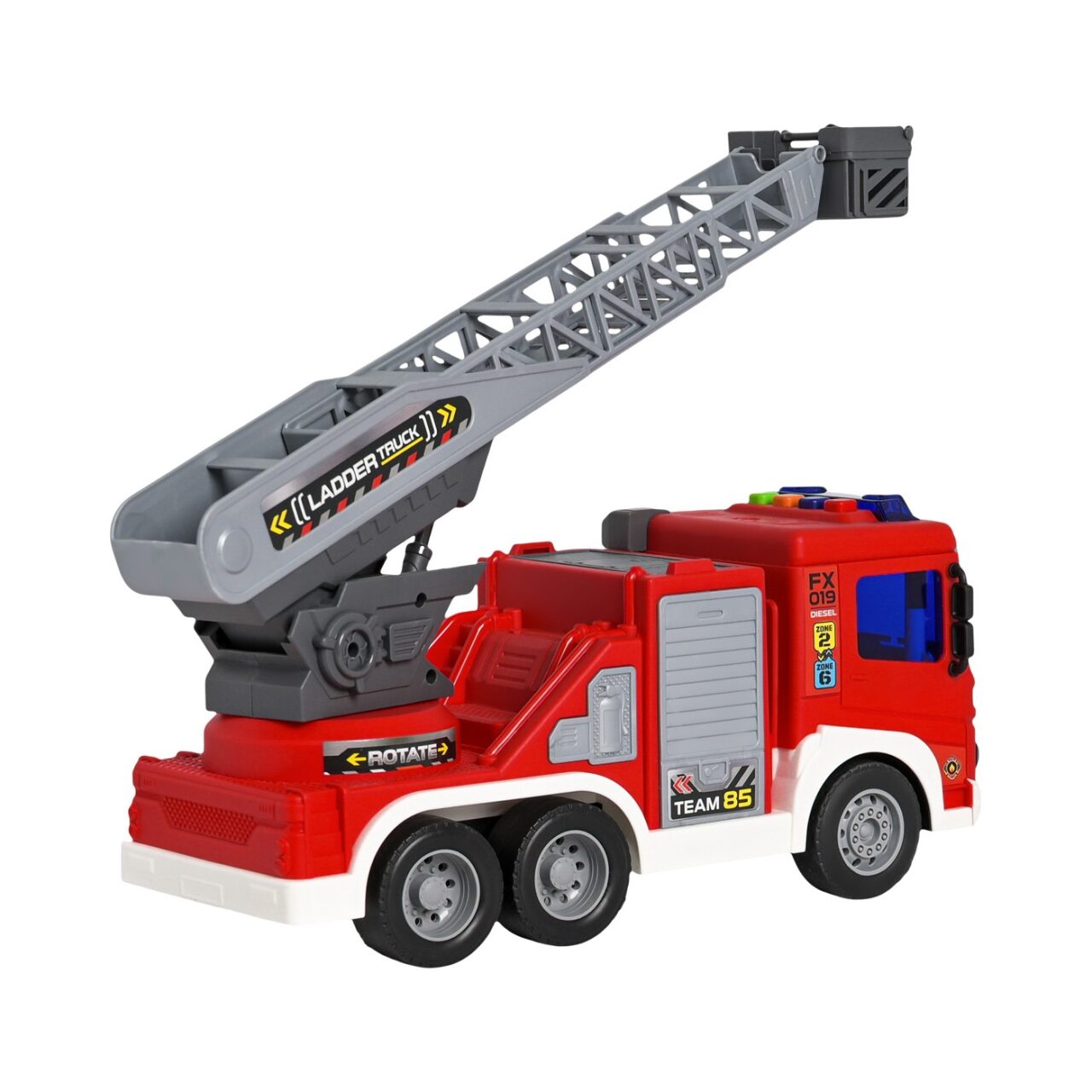 Camión de Bomberos a Fricción con Luces y Sonido Max Racer img #3