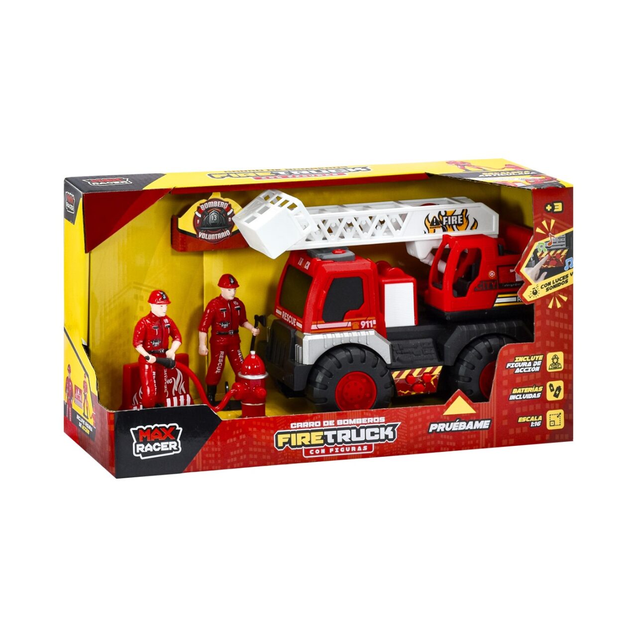 Camión de Bomberos Fire Truck con Figuras Max Racer img #6