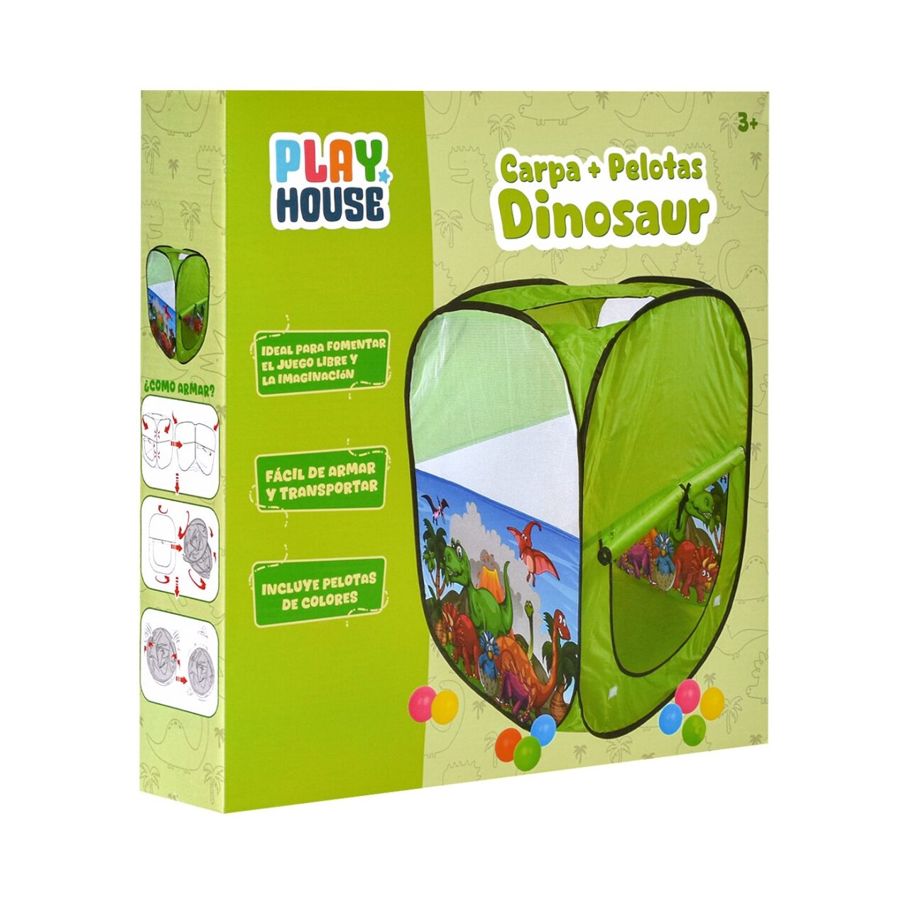 Carpa Infantil con Pelotas Dinosaurios Play House img #5