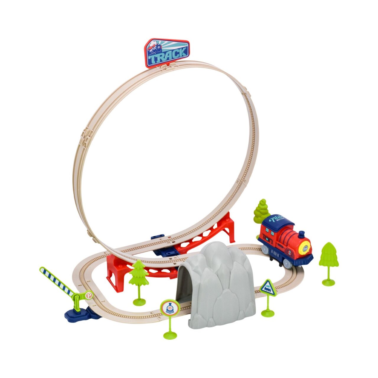 Pista de Tren Electric Track 40 Piezas Max Racer img #1