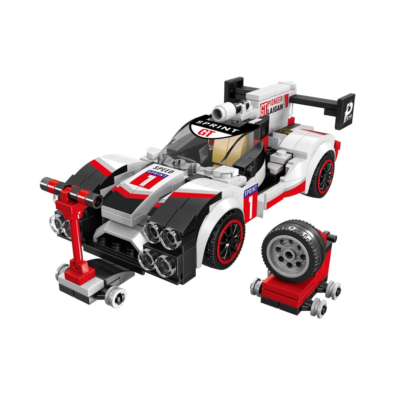 Set de Bloques Carro de Carreras F1 Blanco Blox img #1