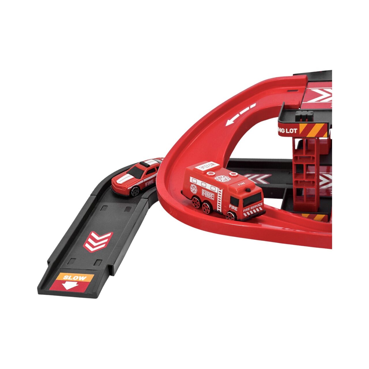 Playset Pista Fire Rescue con Helicóptero Max Racer img #4