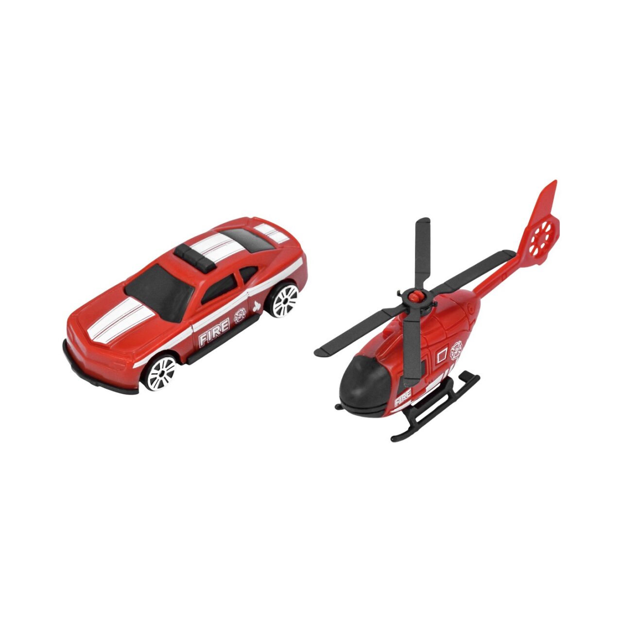 Playset Pista Fire Rescue con Helicóptero Max Racer img #2