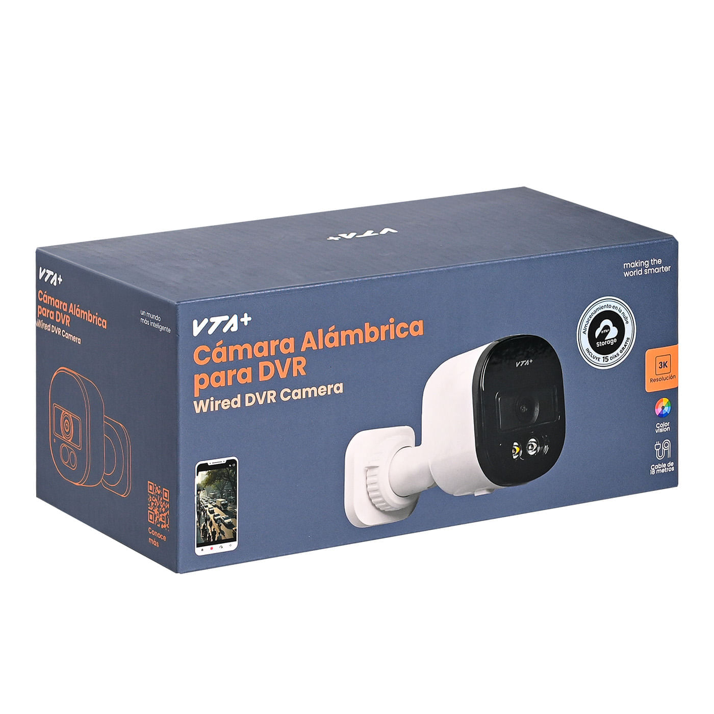 Cámara 2K para DVR Alámbrico VTA+ Cable 18m IP65 img #7