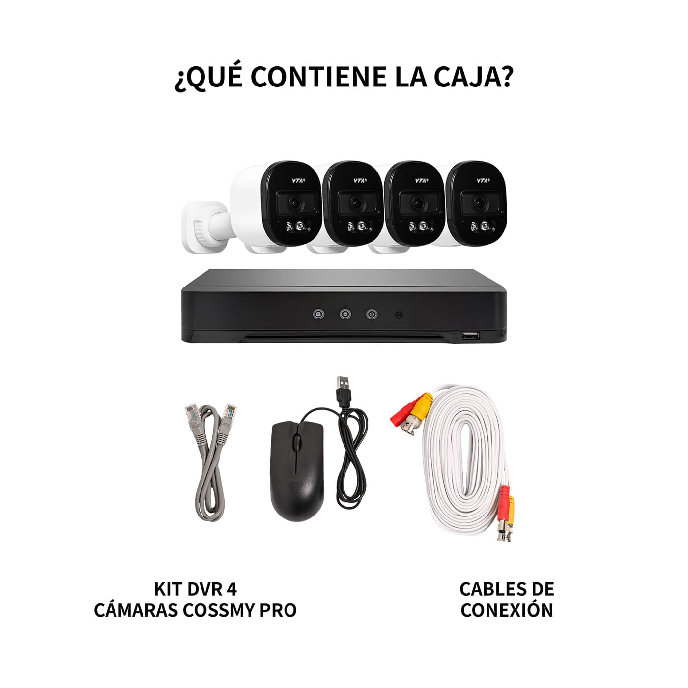Kit DVR con 4 Cámaras Alámbricas VTA COSSMY Pro 2K 1TB img #6
