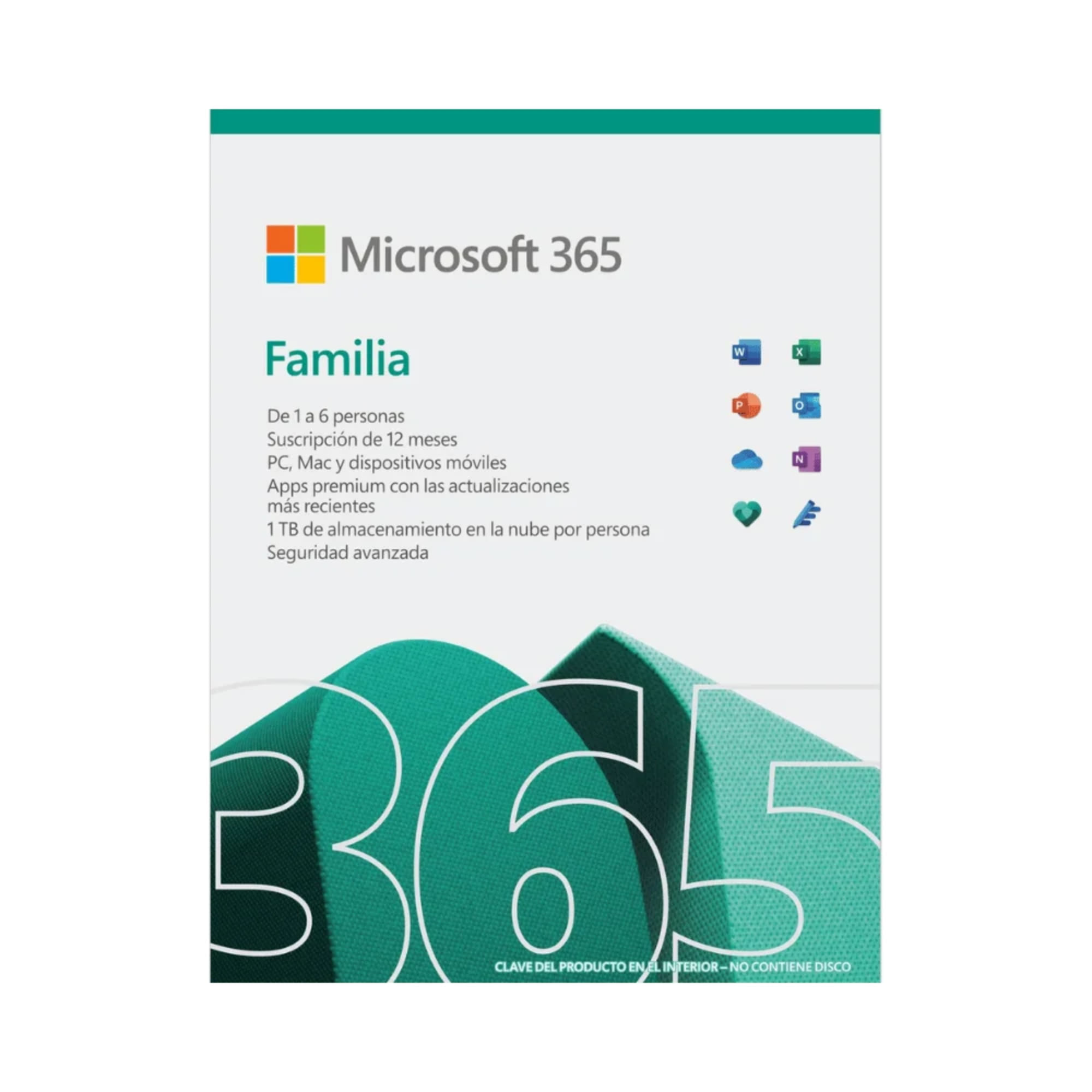 PIN Office Microsoft 365 Familia 12 meses / 6 usuarios img #1