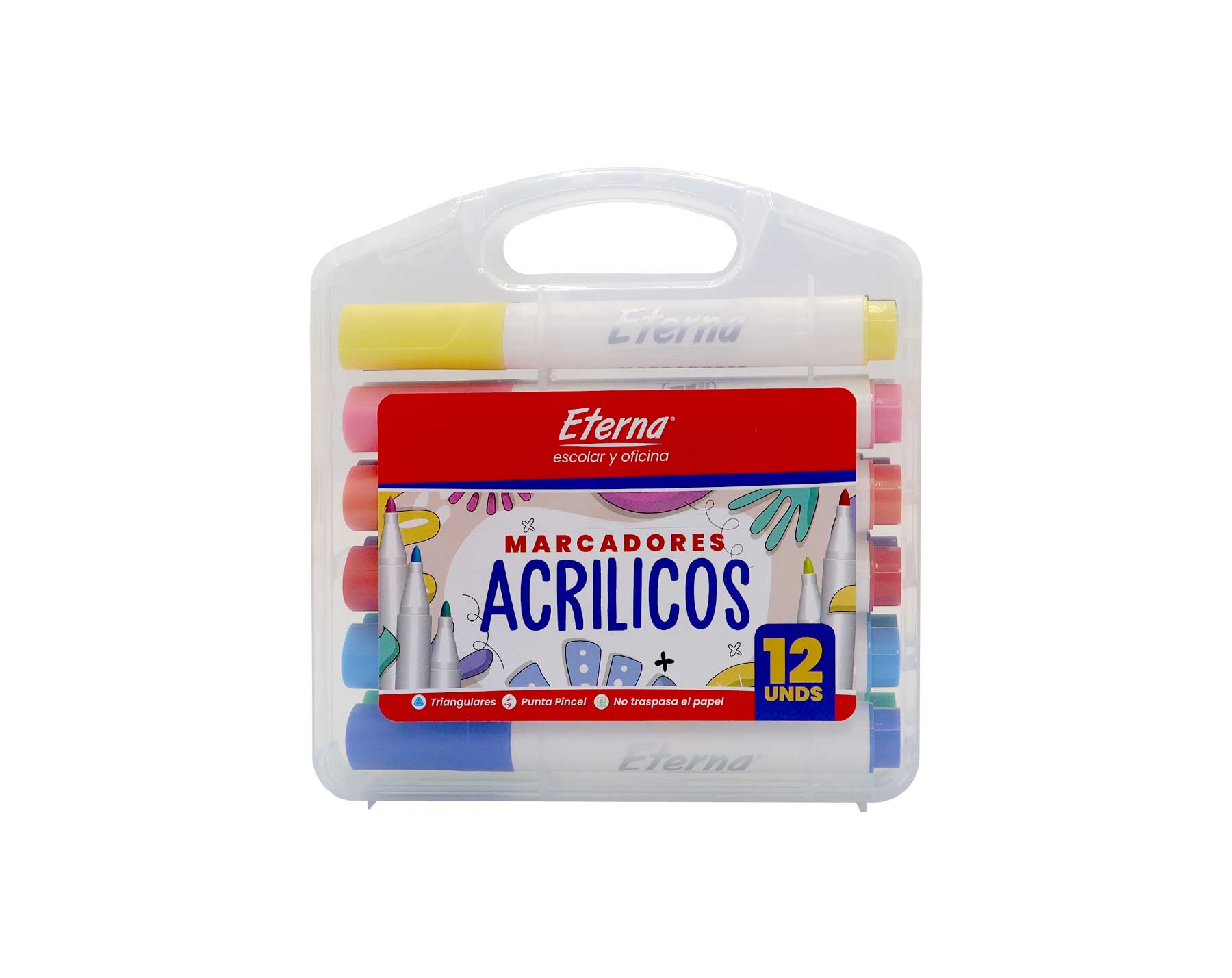 Marcadores Acrílicos Triangulares Punta Pincel Eterna img #1