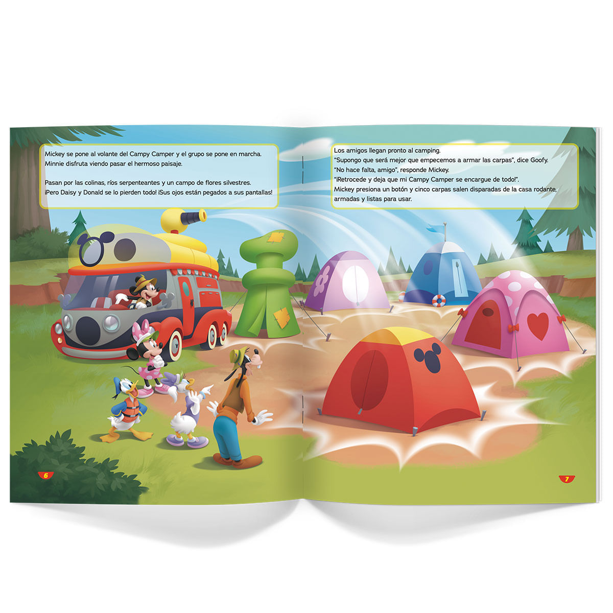 Cuento Ilustrado Mickcey Mouse 24 pags. - Día de Campamento img #2