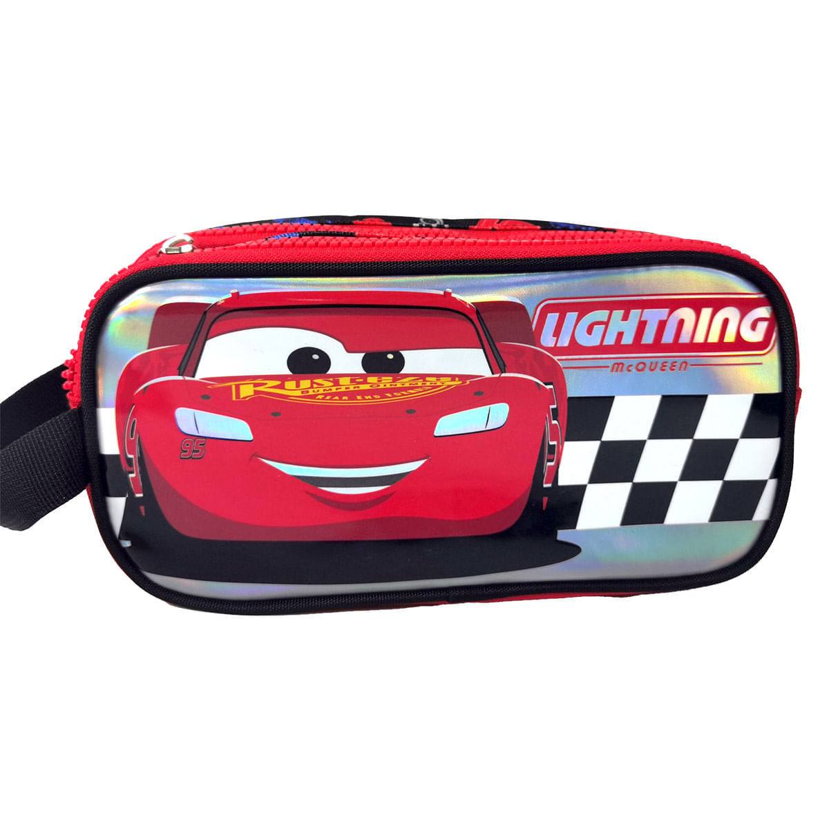 Cartuchera Premium 2 Bolsillos Cars Lightning Mc Queen img #1