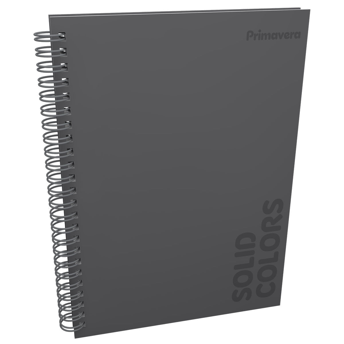 Cuaderno Argollado Pasta Dura  Solid Colors Hombre Grande Gris img #1